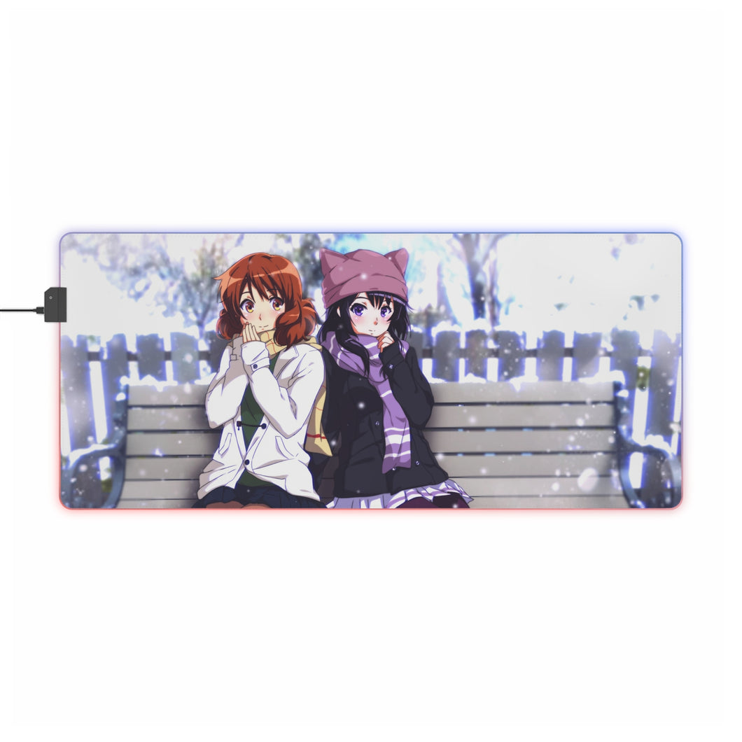 Sound! Euphonium Kumiko Oumae, Reina Kousaka RGB LED Mouse Pad (Desk Mat)