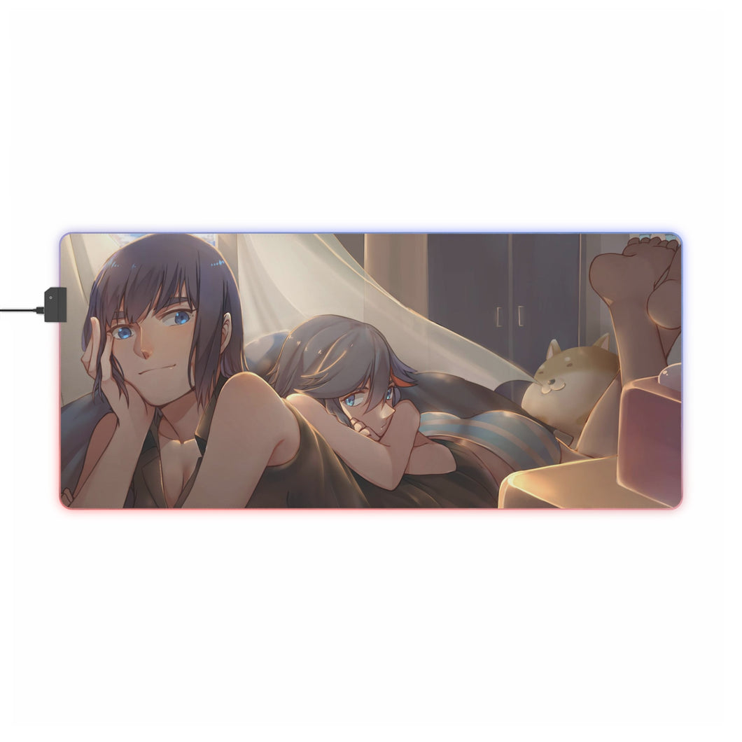 Tapis de souris LED RVB Kiryuuin et Matoi (tapis de bureau)