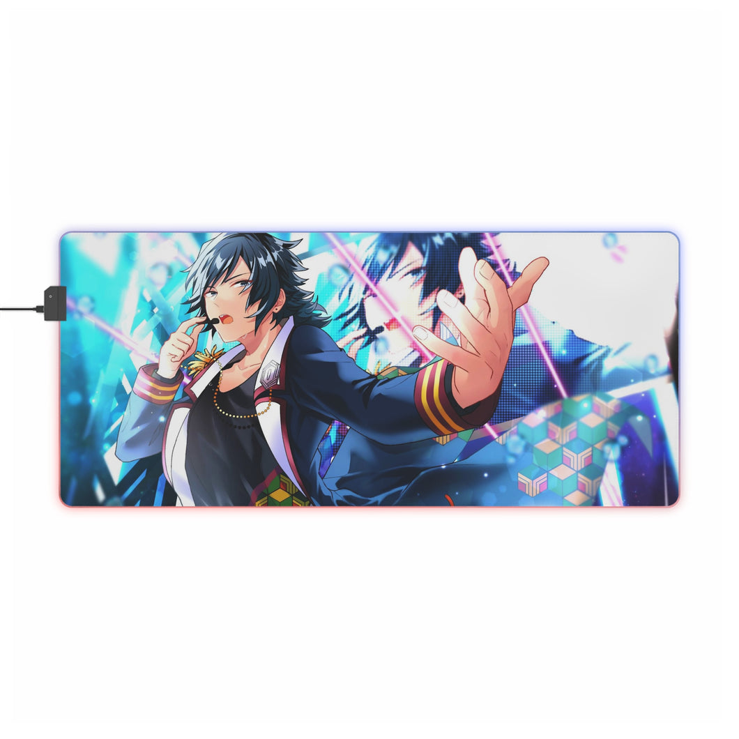 Tapis de souris LED RVB Giyuu Tomioka (tapis de bureau)