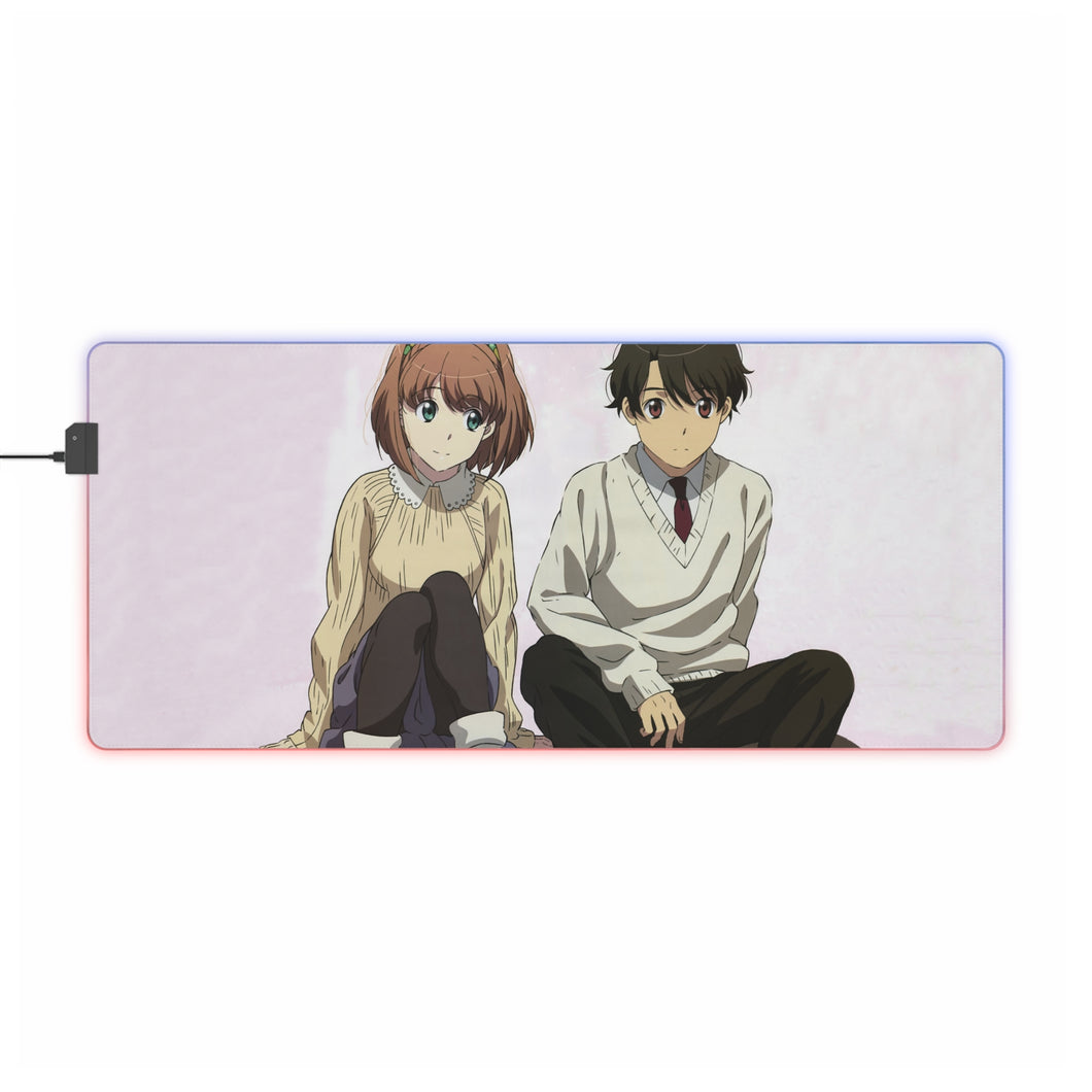 Tapis de souris LED RVB Aldnoah.Zero (tapis de bureau)