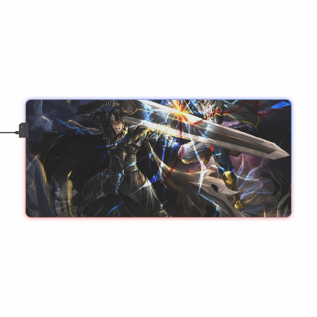 Tapis de souris LED RGB Anime Crossover (tapis de bureau)