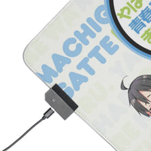 Charger l&#39;image dans la galerie, Tapis de souris LED RVB My Teen Romantic Comedy SNAFU Hachiman Hikigaya, Yui Yuigahama (tapis de bureau)
