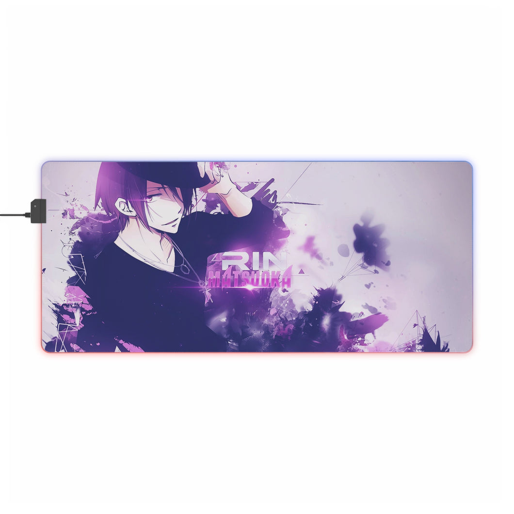 Free! Rin Matsuoka RGB LED Mouse Pad (Desk Mat)