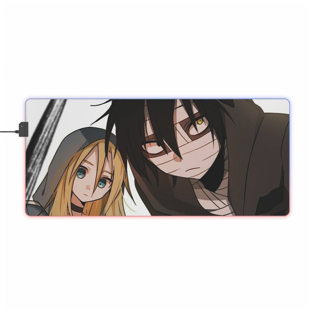 Tapis de souris LED RVB Angels Of Death Rachel Gardner (tapis de bureau)