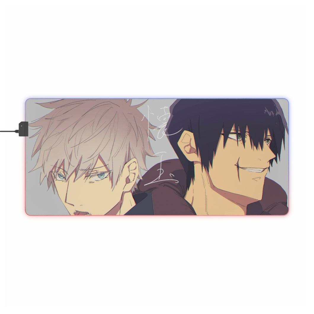 Tapis de souris LED RVB Jujutsu Kaisen (tapis de bureau)