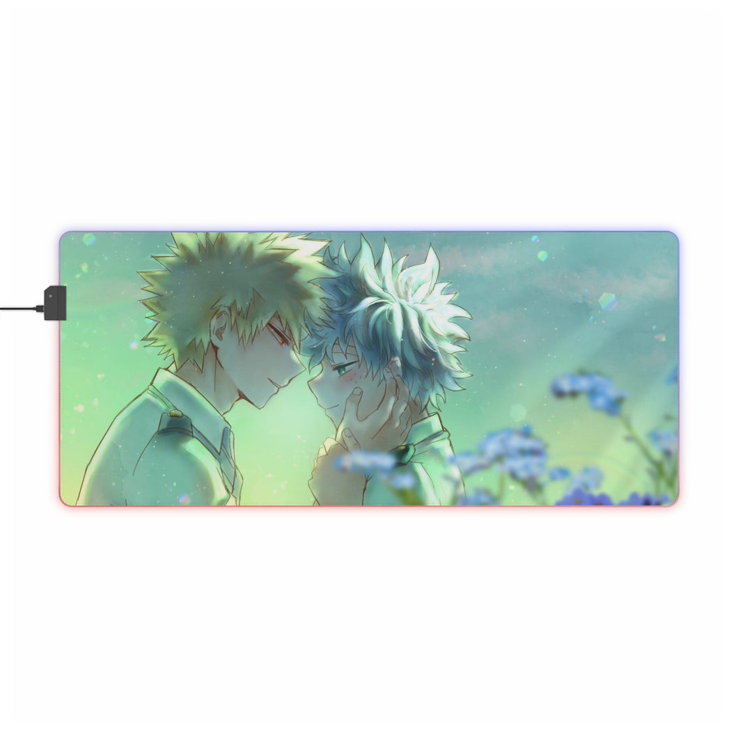 My Hero Academia Izuku Midoriya, Katsuki Bakugou RGB LED Mouse Pad (Desk Mat)