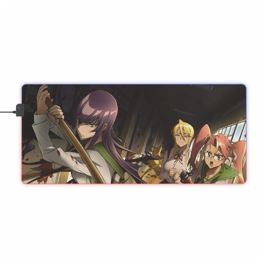 Highschool Of The Dead RGB LED Mouse Pad (Desk Mat)