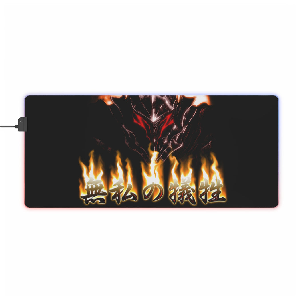 Tapis de souris LED RGB Anime Berserk (tapis de bureau)