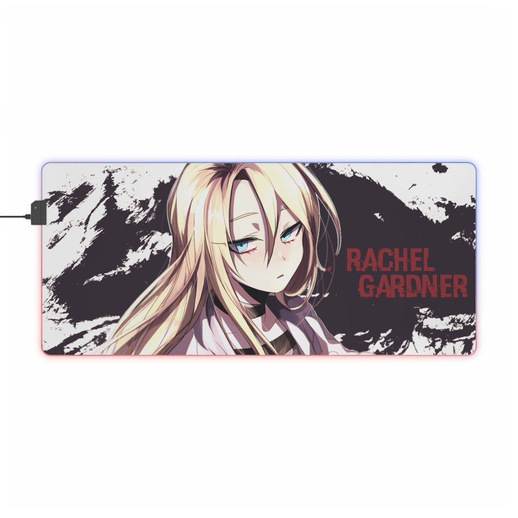 Tapis de souris LED RVB Angels Of Death Rachel Gardner (tapis de bureau)