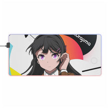 Charger l&#39;image dans la galerie, Tapis de souris LED RGB Rascal Does Not Dream of Bunny Girl Senpai (tapis de bureau)
