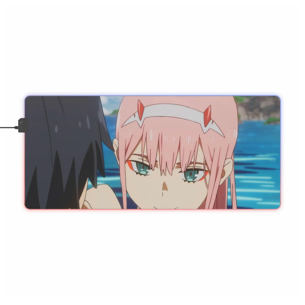 Darling, do you expect a kiss? RGB LED Mouse Pad (Desk Mat)