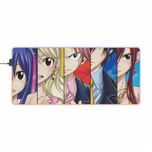 Cargar imagen en el visor de la galería, Fairy Tail Natsu Dragneel, Erza Scarlet, Gray Fullbuster, Lucy Heartfilia, Wendy Marvell RGB LED Mouse Pad (Desk Mat)
