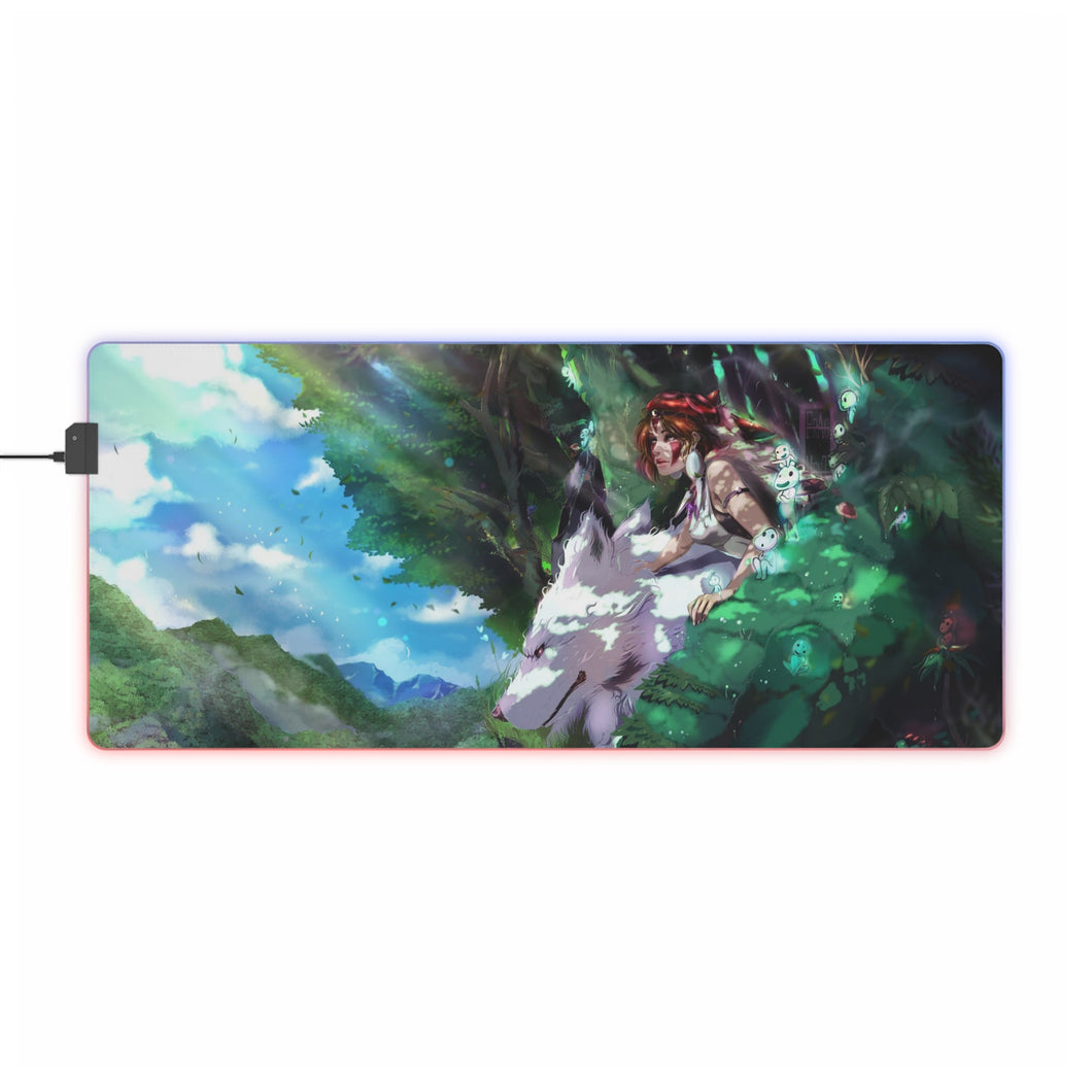 Princess Mononoke RGB LED Mouse Pad (Desk Mat)