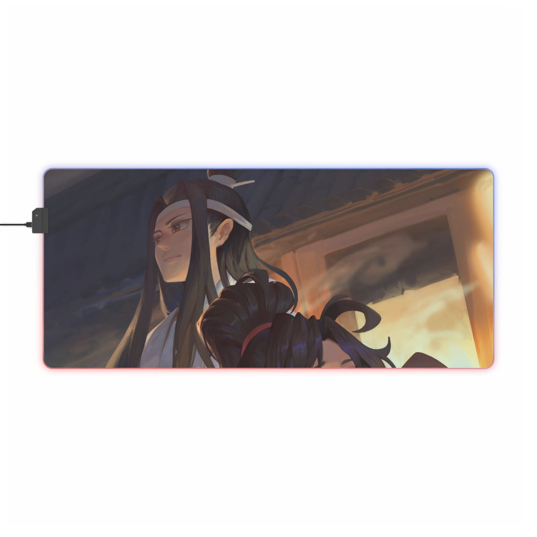 Tapis de souris LED RVB Wei Ying et Lan Zhan (tapis de bureau)