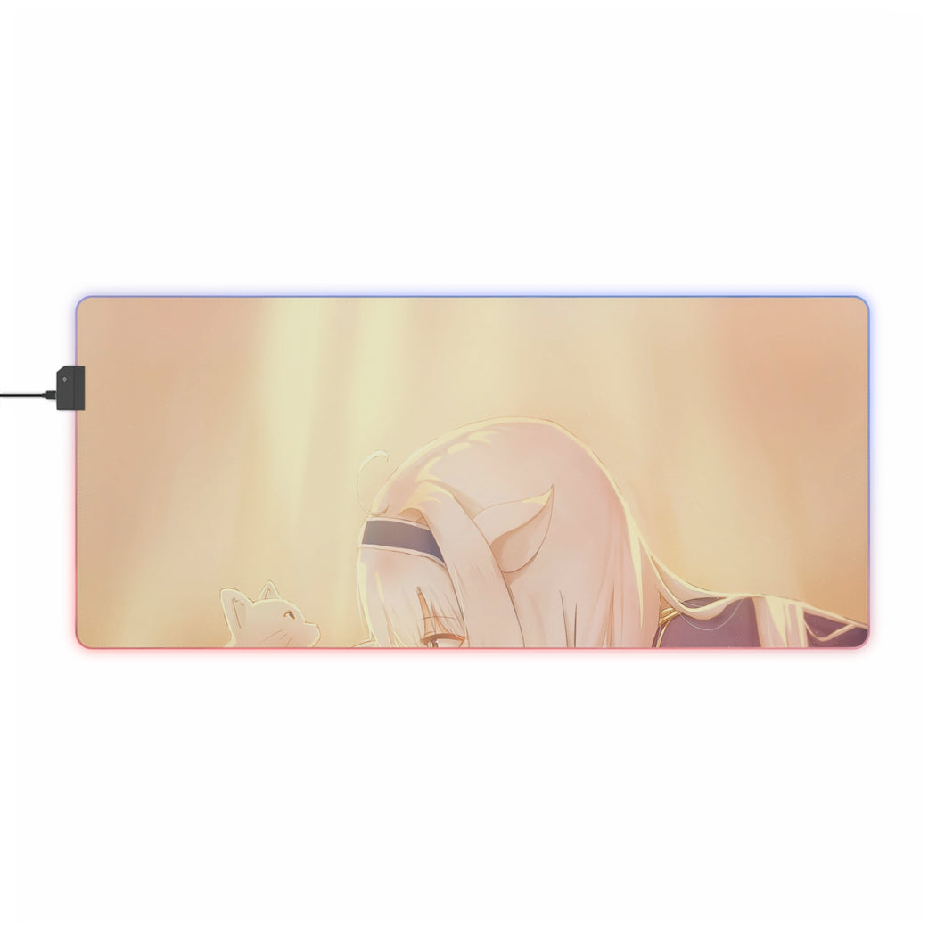 Rokudenashi Majutsu Koushi to Akashic Records RGB LED Mouse Pad (Desk Mat)