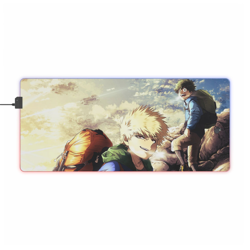 My Hero Academia Izuku Midoriya, Katsuki Bakugou RGB LED Mouse Pad (Desk Mat)