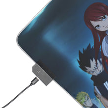 Charger l&#39;image dans la galerie, Tapis de souris LED RGB Fairy Tail Natsu Dragneel, Erza Scarlet, Gray Fullbuster, Lucy Heartfilia, Happy (tapis de bureau)
