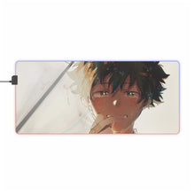 Charger l&#39;image dans la galerie, Tapis de souris LED RVB en pleurs d&#39;Izuku Midoriya (tapis de bureau)
