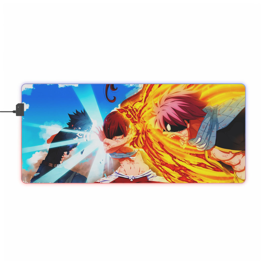 Tapis de souris LED RGB Anime Fairy Tail (tapis de bureau)