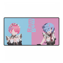 Cargar imagen en el visor de la galería, Alfombrilla de ratón (alfombrilla de escritorio) Rem y Ram de Re:Zero
