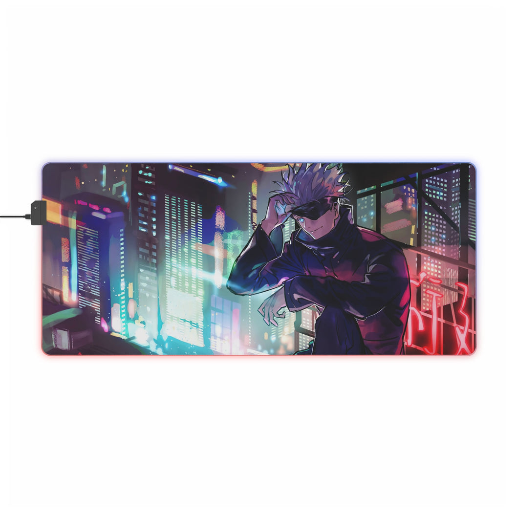 Tapis de souris LED RVB Satoru Gojo (tapis de bureau)