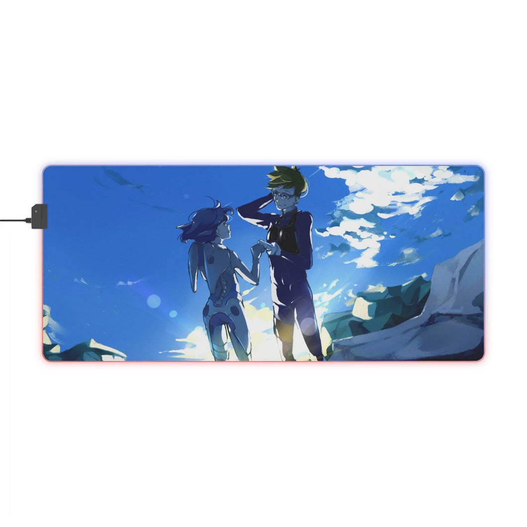 Tapis de souris LED RVB Darling In The FranXX (tapis de bureau)