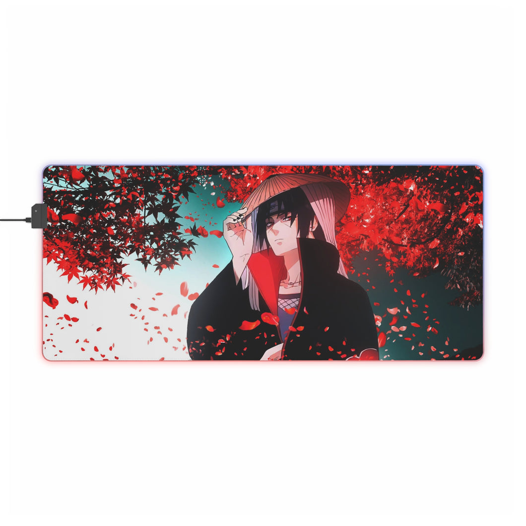 Akatsuki Itachi Uchiha RGB LED Mouse Pad (Desk Mat)