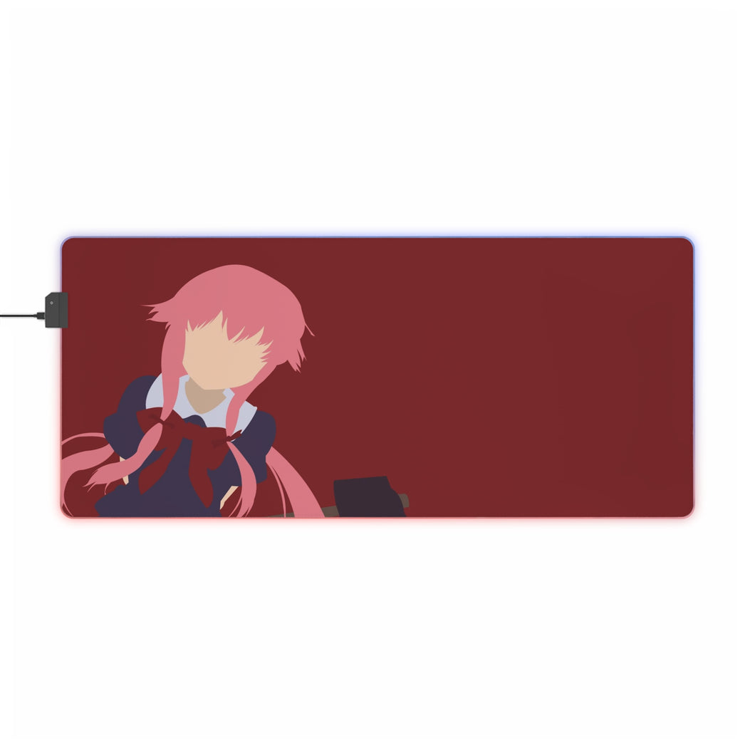 Mirai Nikki Yuno Gasai RGB LED Mouse Pad (Desk Mat)