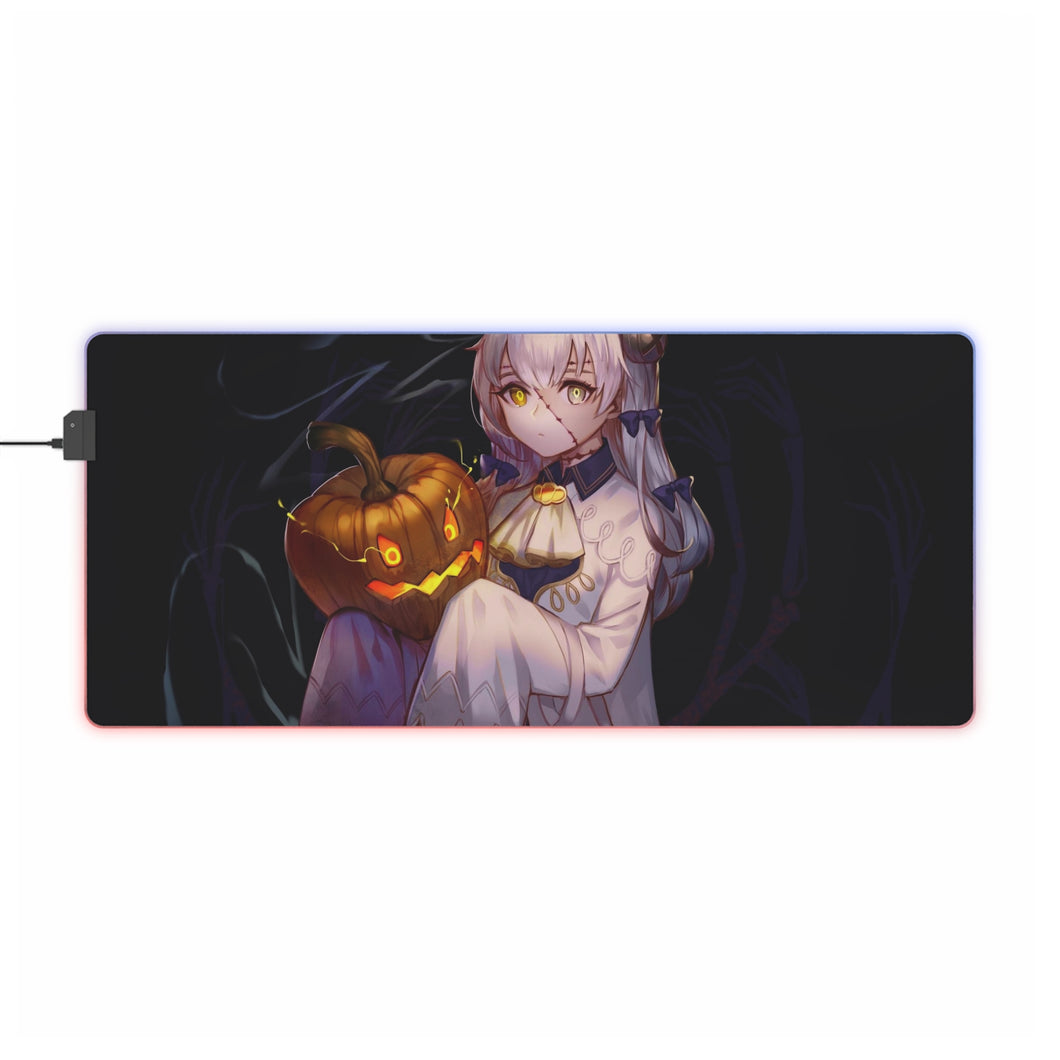 Anime Girl RGB LED Mouse Pad (Desk Mat)