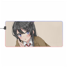 Charger l&#39;image dans la galerie, Tapis de souris LED RGB Rascal Does Not Dream Of Bunny Girl Senpai (tapis de bureau)
