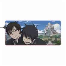 Cargar imagen en el visor de la galería, Alfombrilla de ratón RGB con LED de Blue Exorcist (alfombrilla de escritorio)
