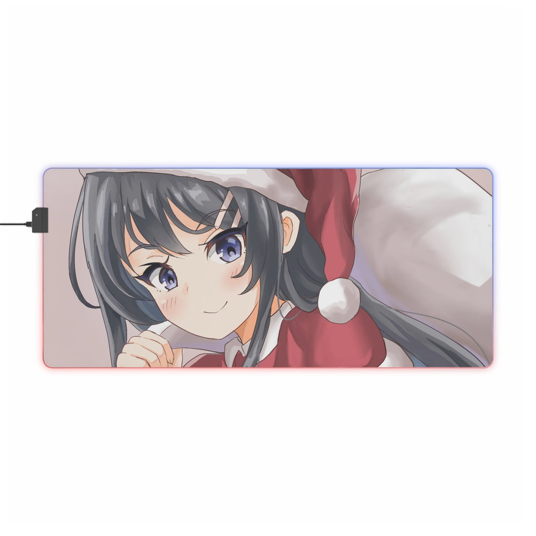 Tapis de souris LED RGB Rascal Does Not Dream Of Bunny Girl Senpai (tapis de bureau)