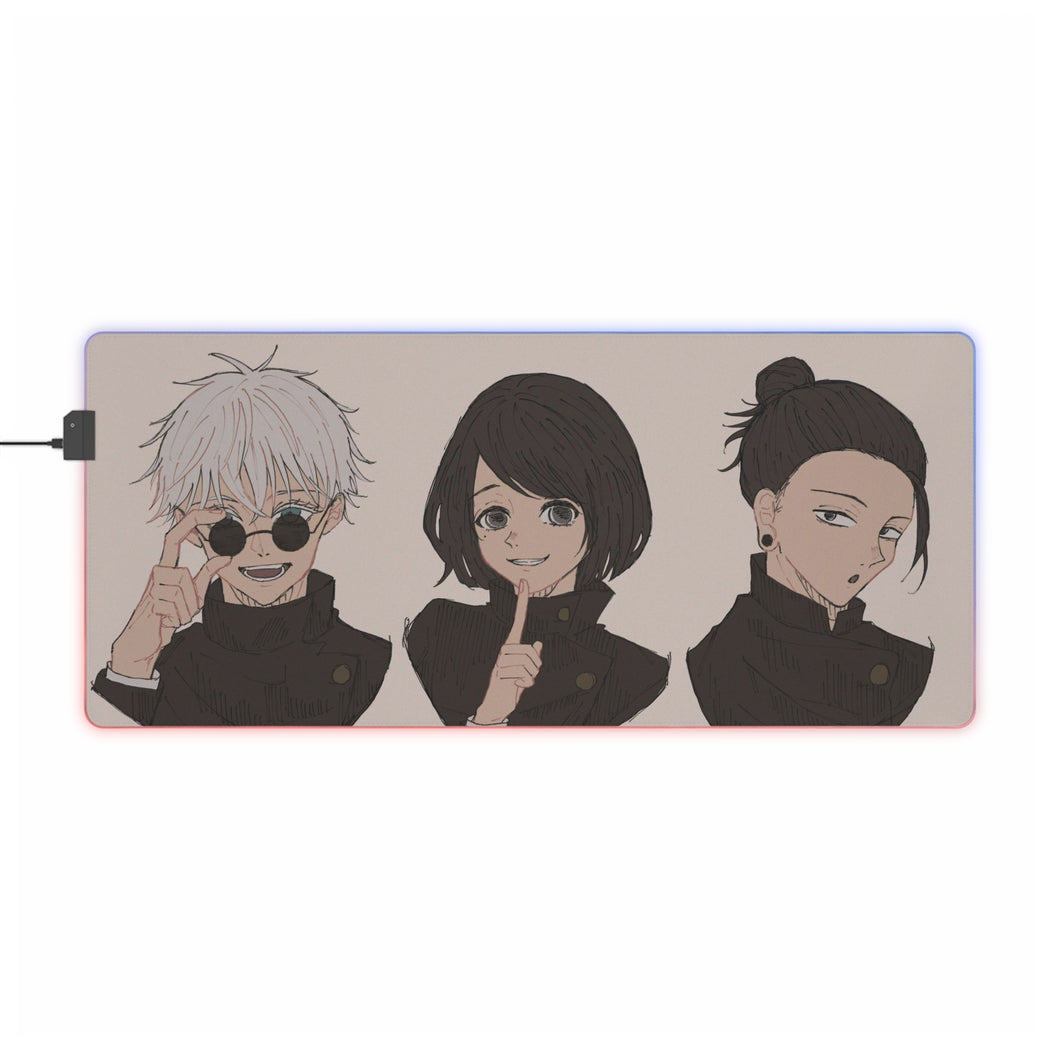 Tapis de souris LED RVB Jujutsu Kaisen (tapis de bureau)