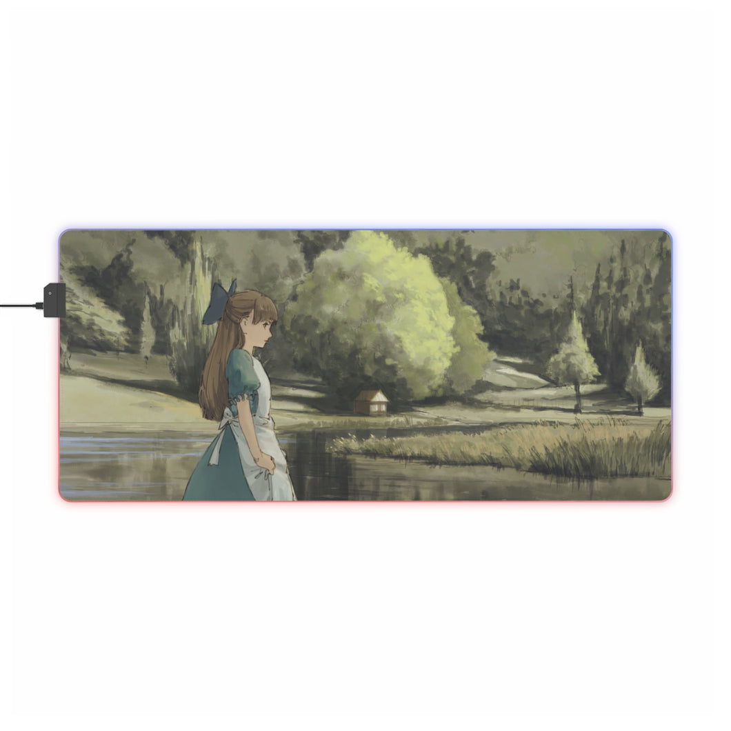 Anime Alice In Wonderland RGB LED Mouse Pad (Desk Mat)