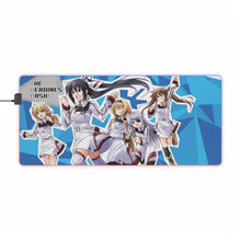 Charger l&#39;image dans la galerie, Tapis de souris LED RVB Infinite Stratos Charlotte Dunois, Laura Bodewig, Houki Shinonono, Cecilia Alcott, Lingyin Huang (tapis de bureau)
