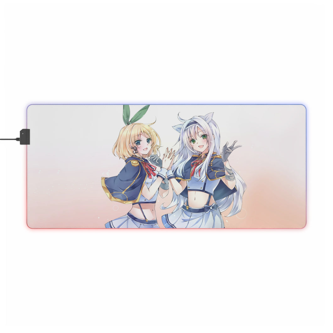 Rokudenashi Majutsu Koushi to Akashic Records RGB LED Mouse Pad (alfombrilla de escritorio)