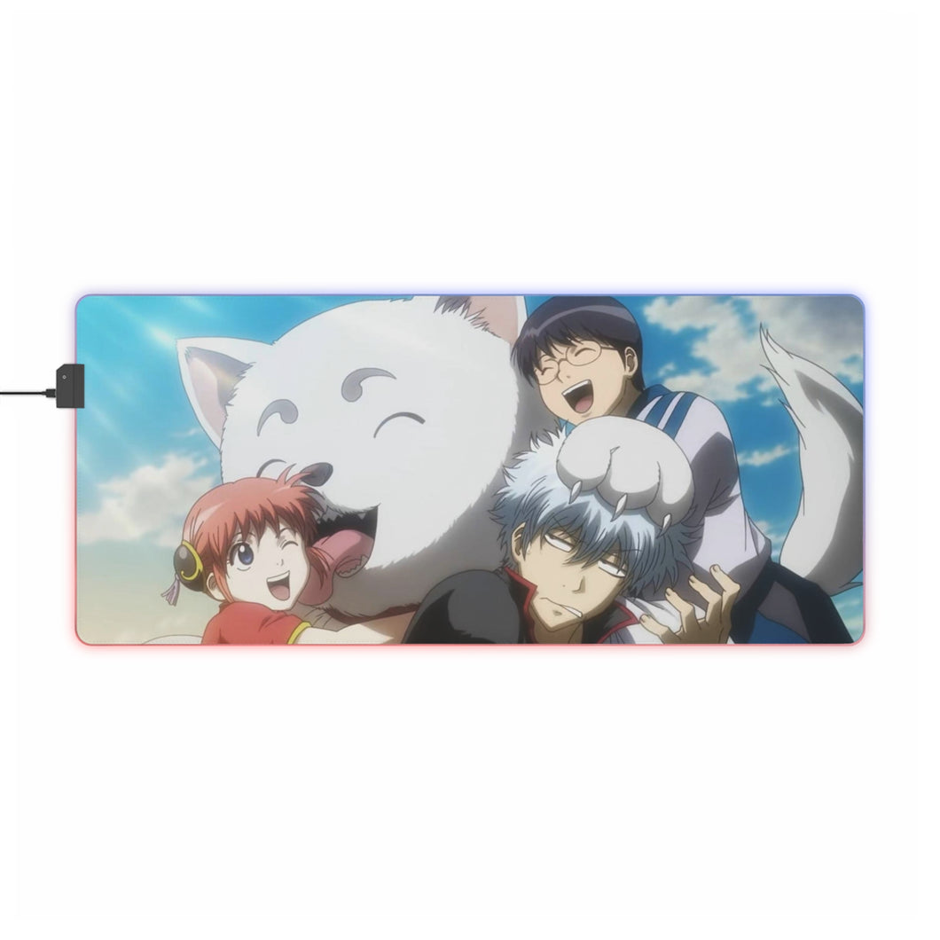 Gintama Gintoki Sakata, Kagura, Shimura Shinpachi RGB LED Mouse Pad (Desk Mat)