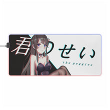 Charger l&#39;image dans la galerie, Tapis de souris LED RGB Rascal Does Not Dream Of Bunny Girl Senpai (tapis de bureau)
