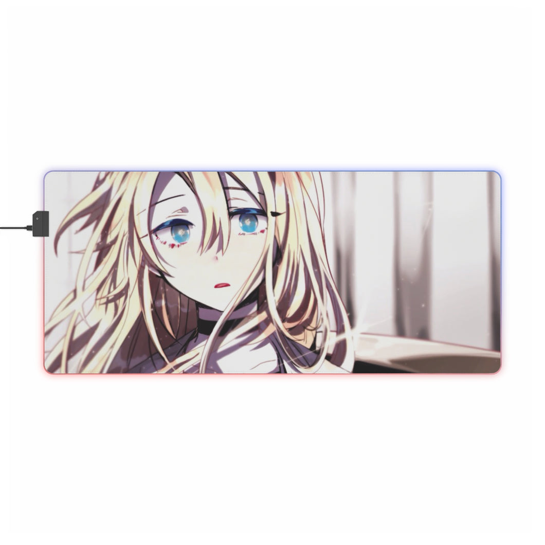 Tapis de souris LED RVB Angels Of Death Rachel Gardner (tapis de bureau)