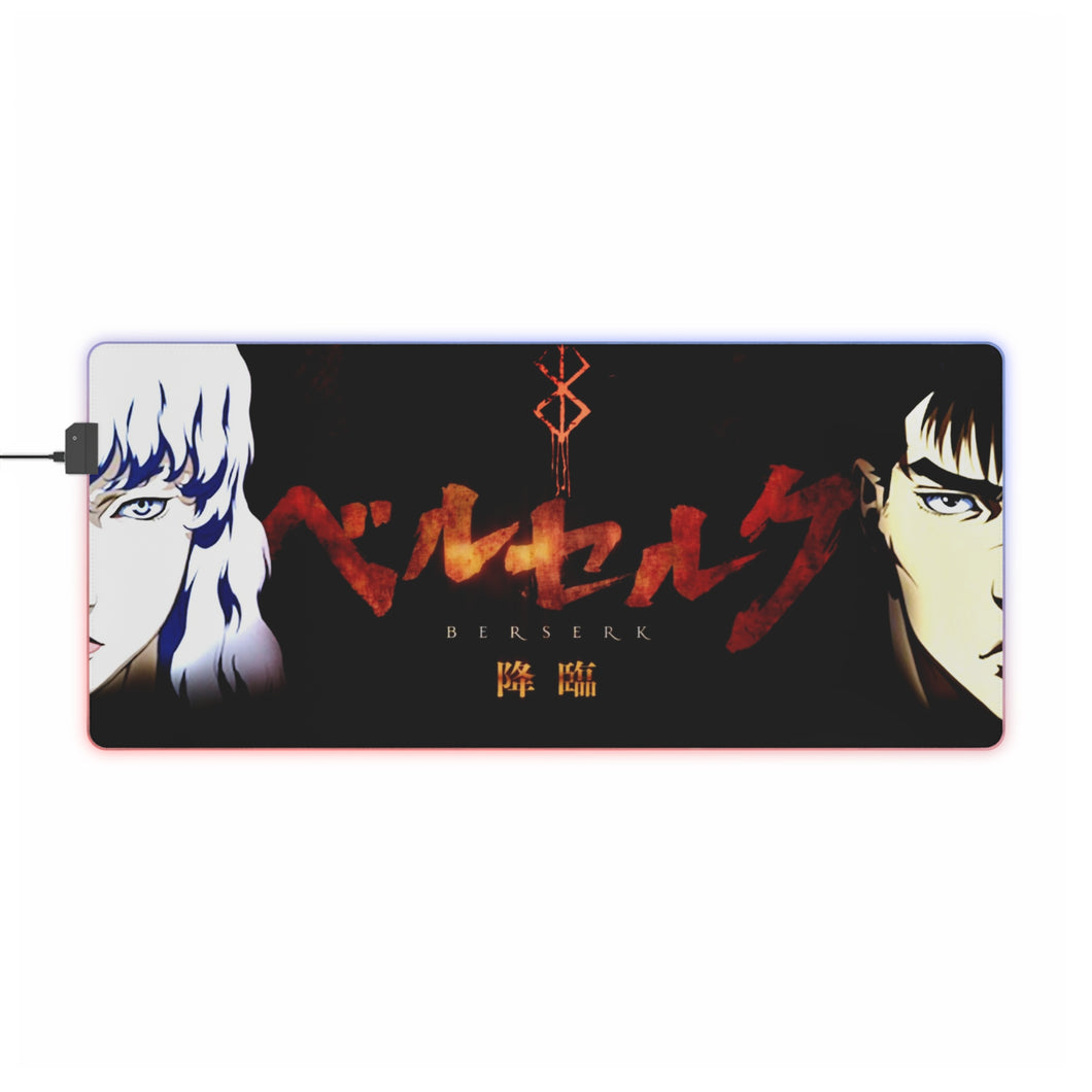 Berserk Griffith,Guts RGB LED Mouse Pad (Desk Mat)