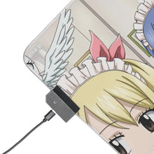 Charger l&#39;image dans la galerie, Tapis de souris LED RGB Fairy Tail Natsu Dragneel, Erza Scarlet, Gray Fullbuster, Lucy Heartfilia, Happy (tapis de bureau)
