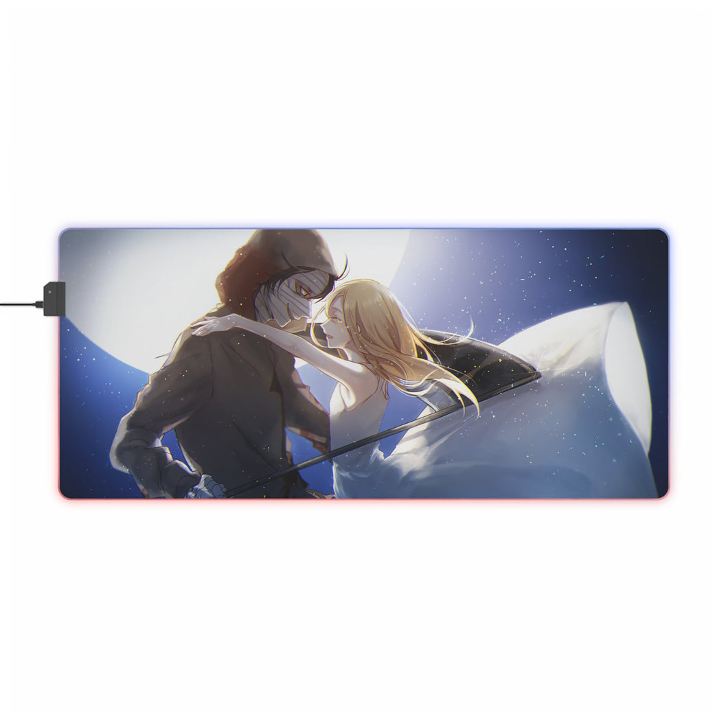 Tapis de souris LED RVB Angels Of Death Rachel Gardner (tapis de bureau)