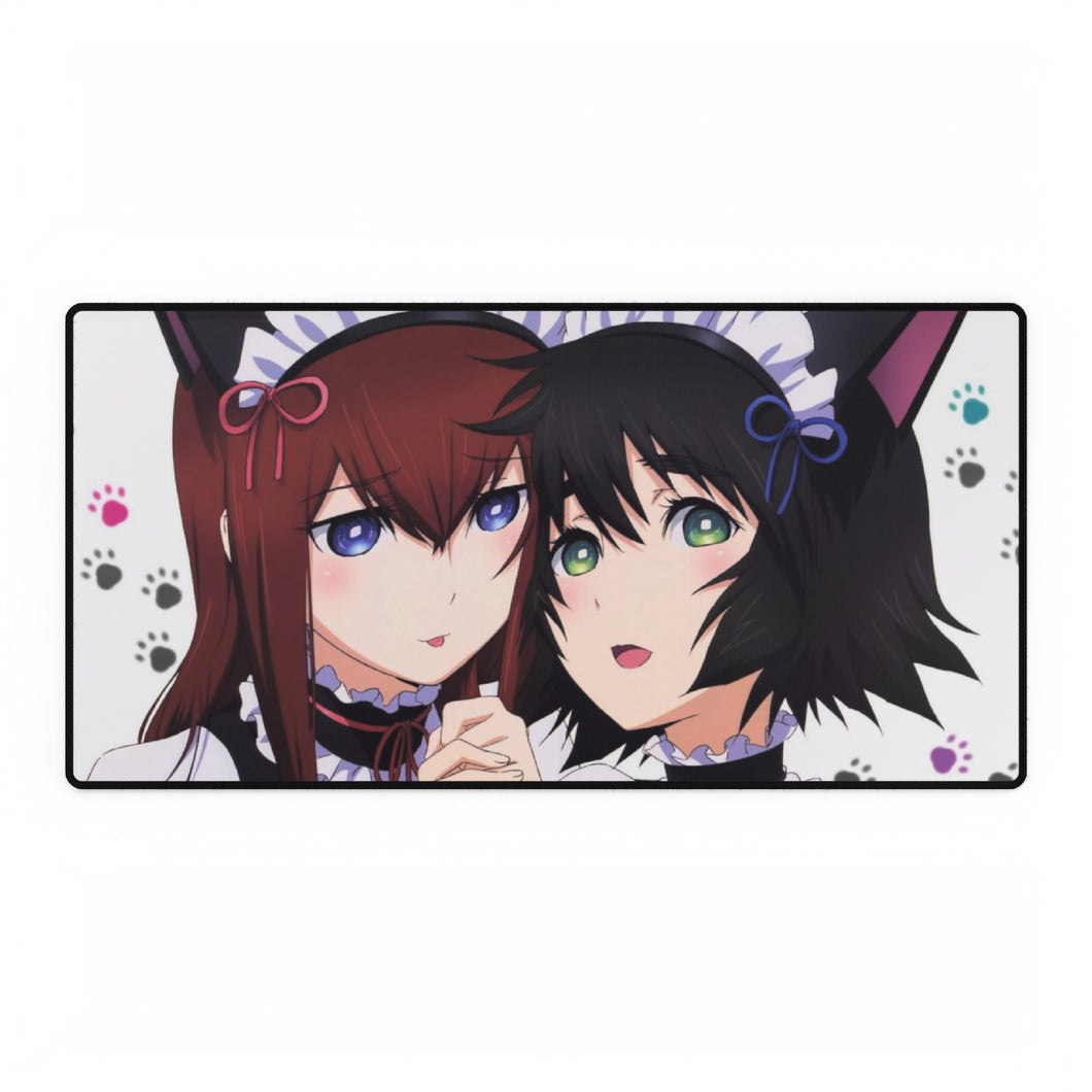 Tapis de souris Kurisu & Mayuri (tapis de bureau)