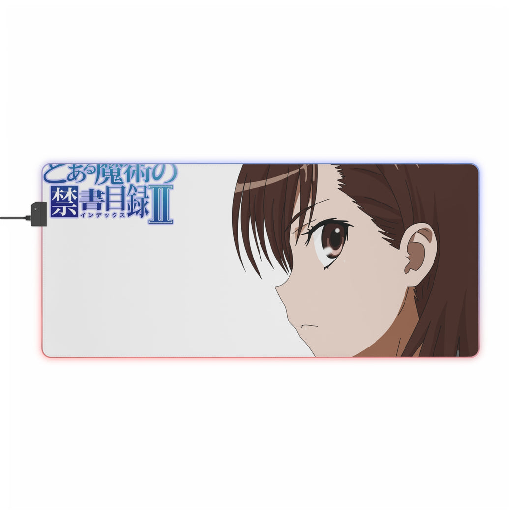 A Certain Magical Index Mikoto Misaka RGB LED Mouse Pad (Desk Mat)