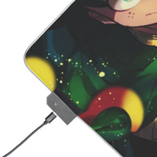 Cargar imagen en el visor de la galería, Alfombrilla de ratón RGB LED (alfombrilla de escritorio) de My Hero Academia Izuku Midoriya y Katsuki Bakugou
