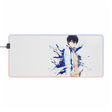 Load image into Gallery viewer, Haruka Nanase RGB LED Mouse Pad (Desk Mat)
