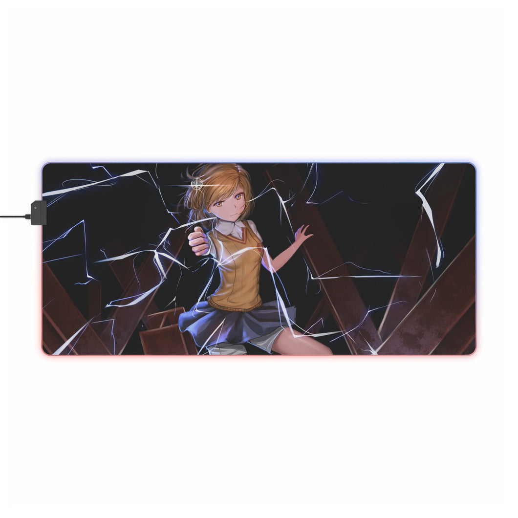 A Certain Magical Index Mikoto Misaka RGB LED Mouse Pad (Desk Mat)