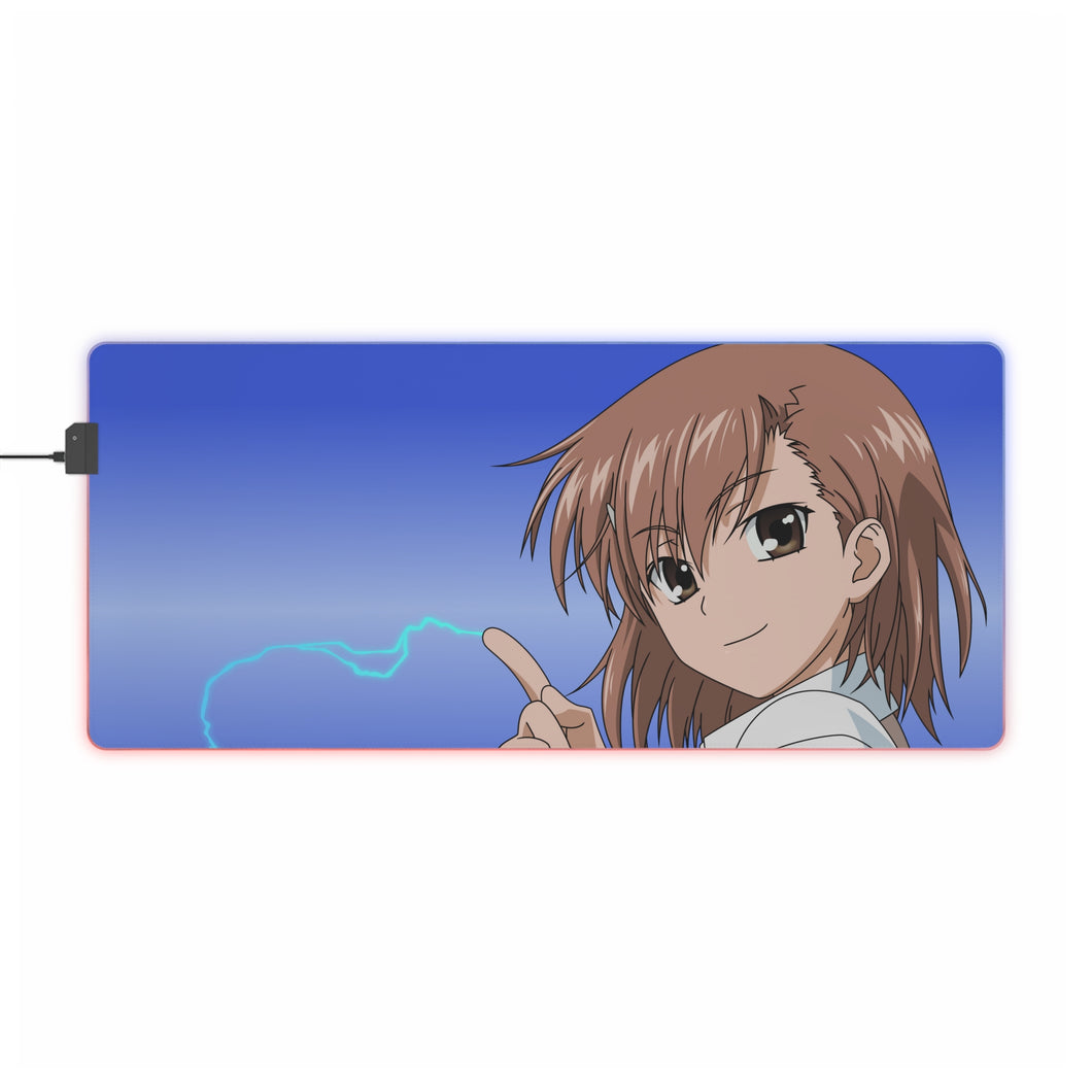 A Certain Magical Index Mikoto Misaka RGB LED Mouse Pad (Desk Mat)