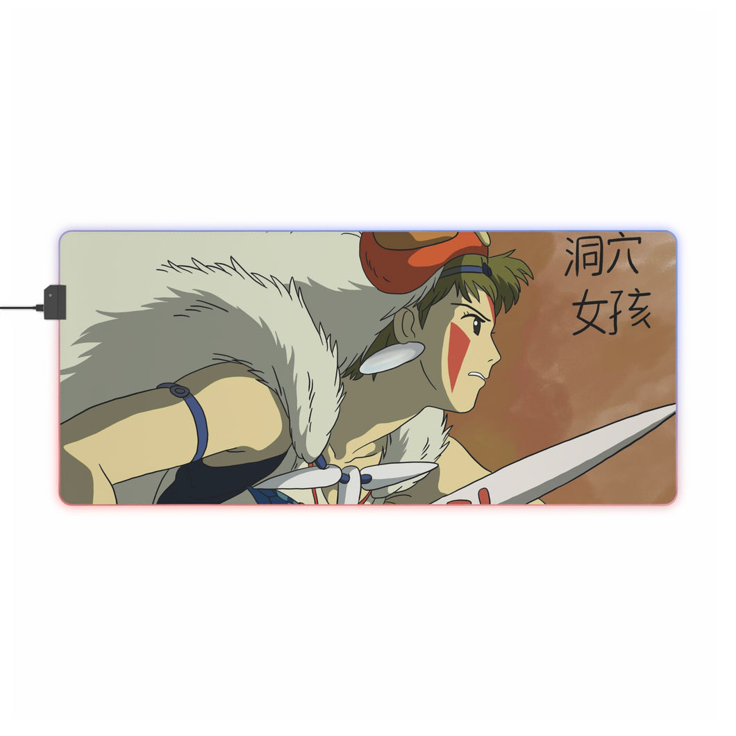 Princess Mononoke RGB LED Mouse Pad (Desk Mat)