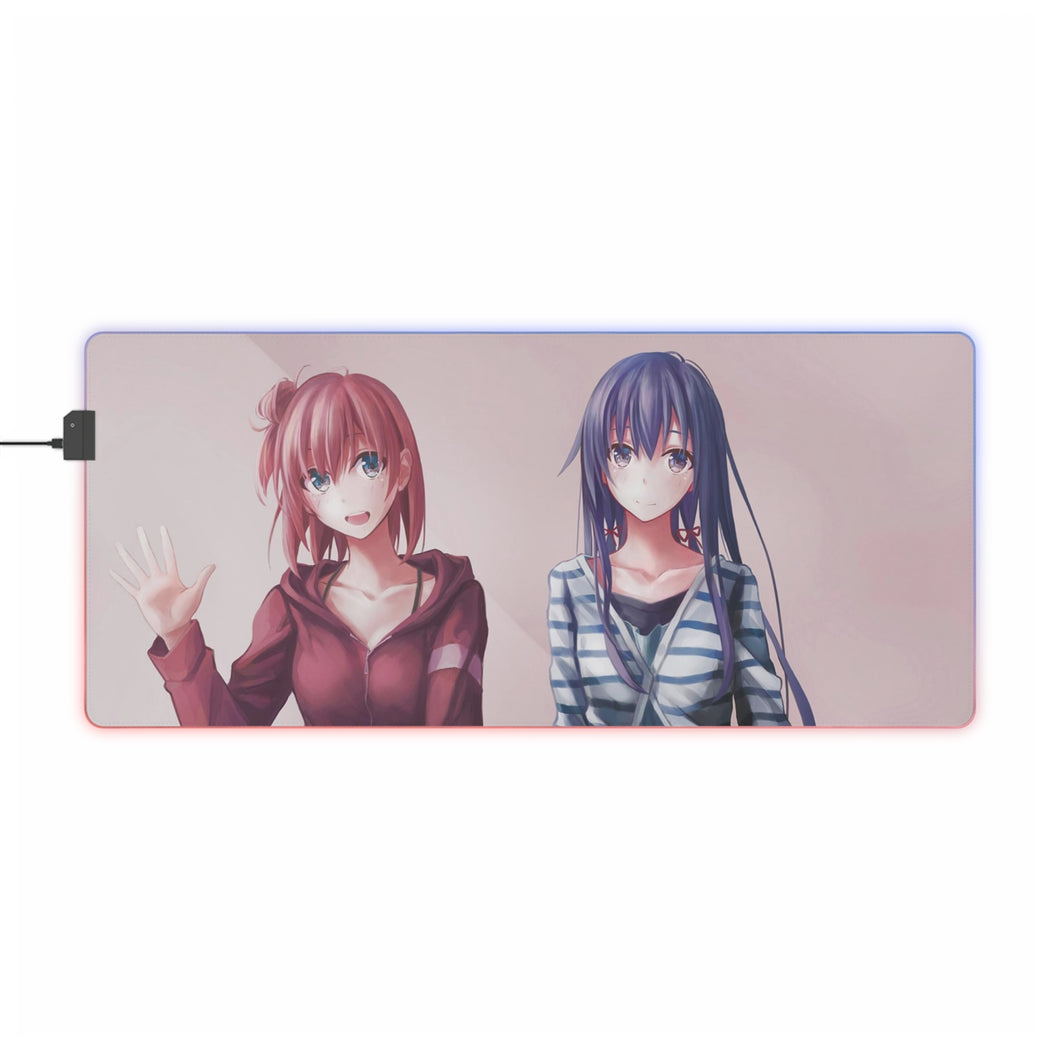 My Teen Romantic Comedy SNAFU Yukino Yukinoshita, Yui Yuigahama RGB LED Mouse Pad (Desk Mat)